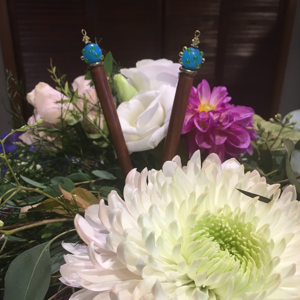 Beaded Hair Chopsticks 🥢